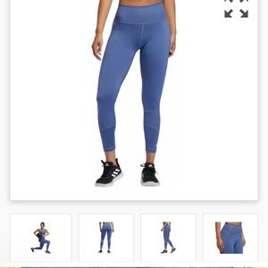 Adidas 7/8 ribbed light blue leggings